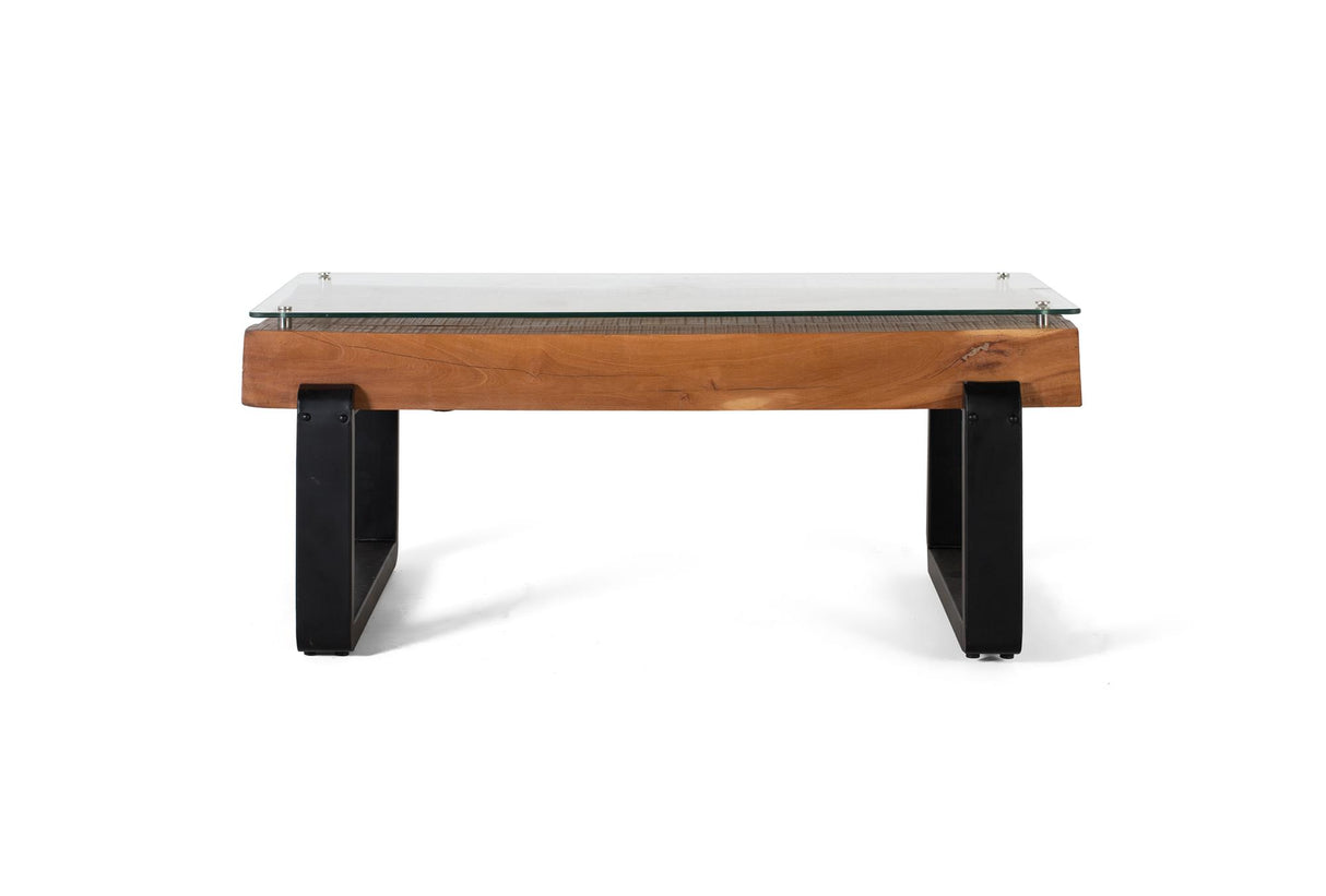 Masa de Cafea din Stejar cu Suport Metalic Giner y Colomer