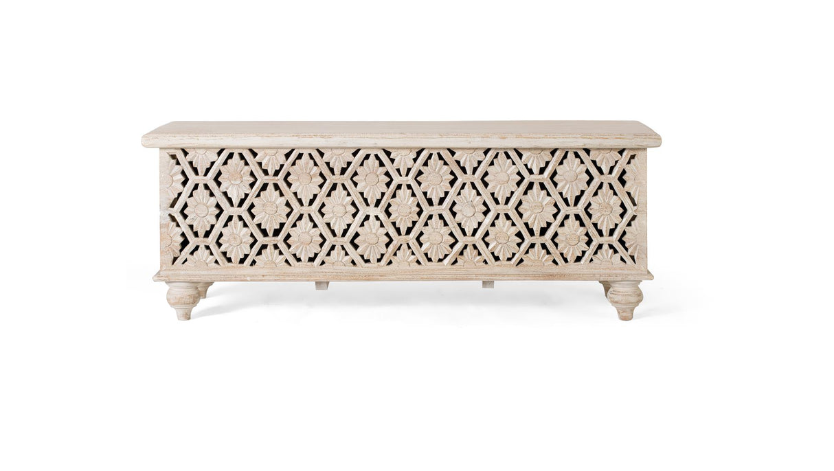 Cufar din Lemn de Mango cu Capac Superior si Depozitare Mare Giner y Colomer