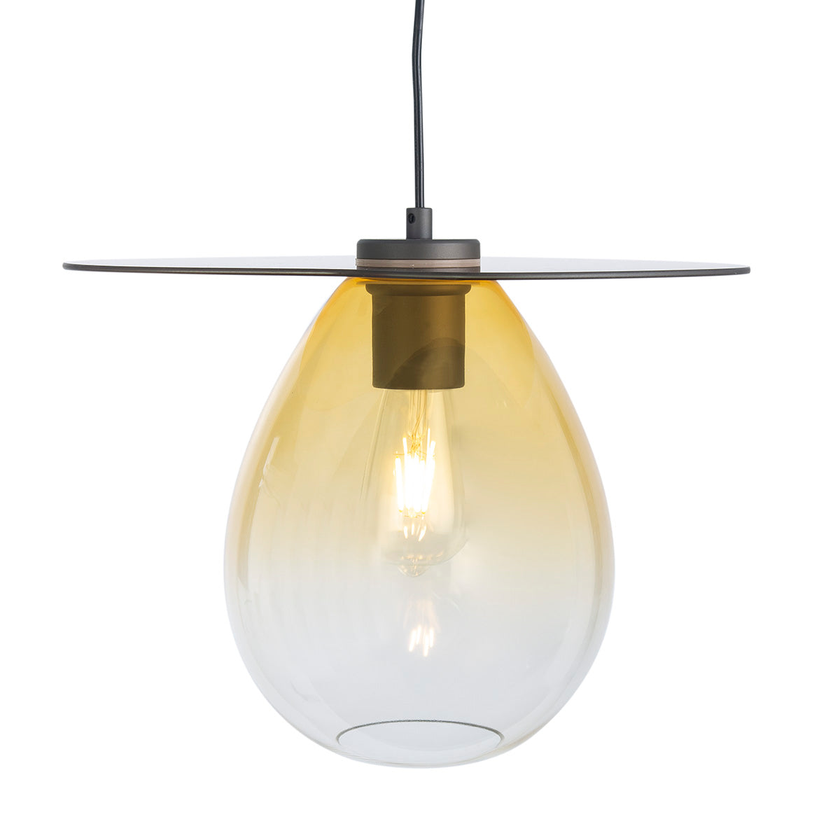 Lustra din Metal Sticla Chihlimbar Thai Natura