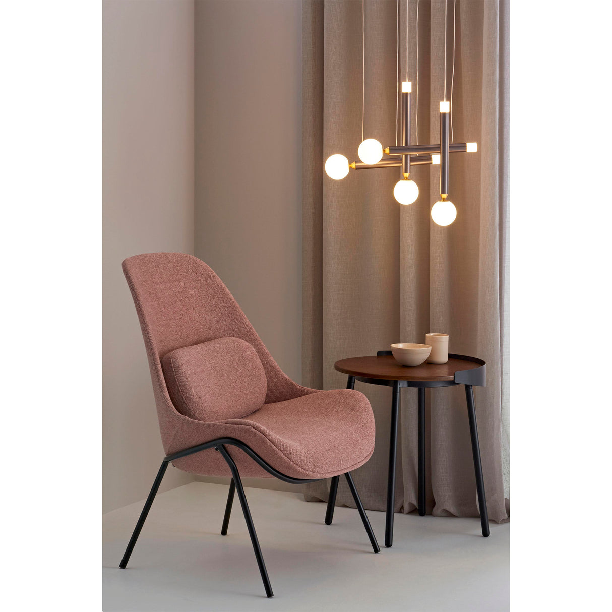 Lustra Aluminiu Maro Sticla Alba Thai Natura