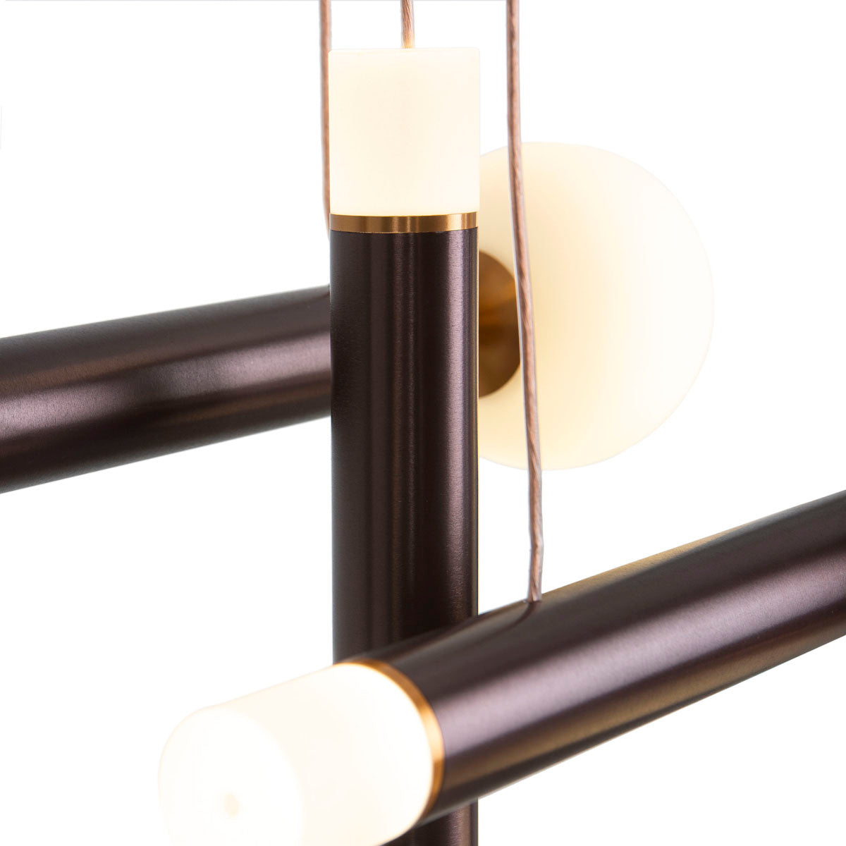 Lustra Aluminiu Maro Sticla Alba Thai Natura