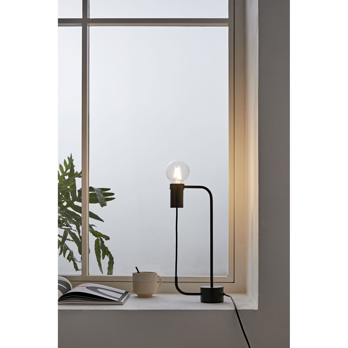 Veioza din Metal Negru Thai Natura