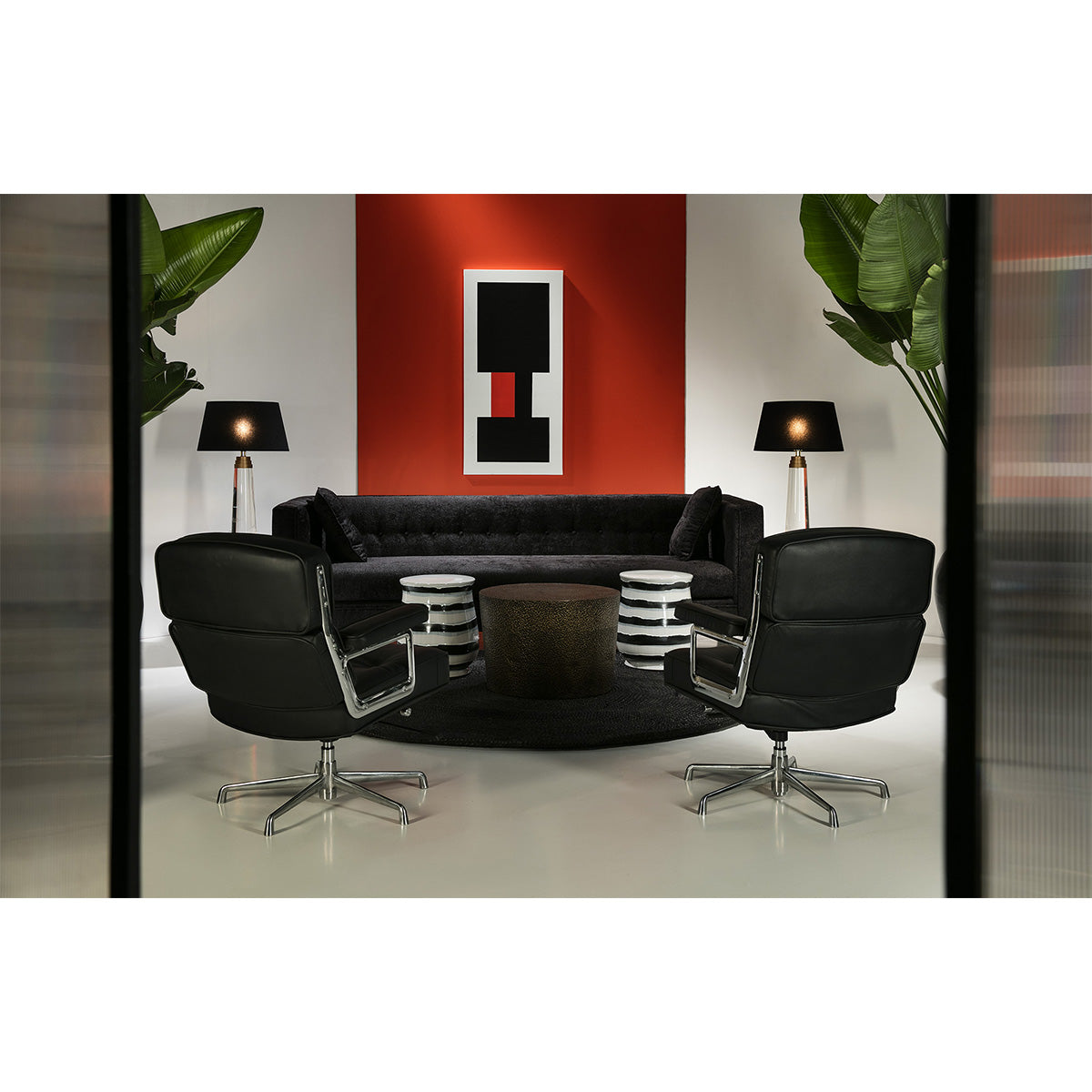 Set de 3 Mese Laterale din Metal cu Finisaj de Alama Thai Natura