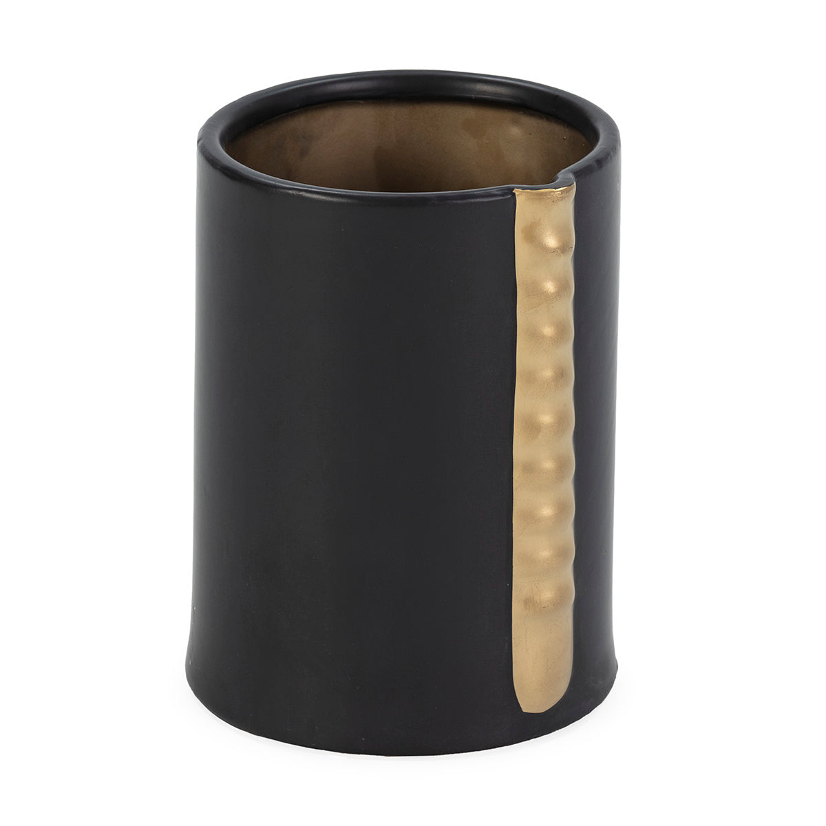 Vas Ceramic Negru Auriu Thai Natura