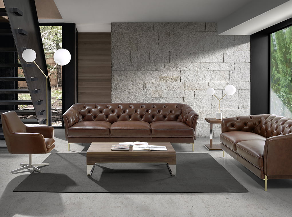 Masa de Cafea din Stejar cu Suport Metalic Angel Cerda