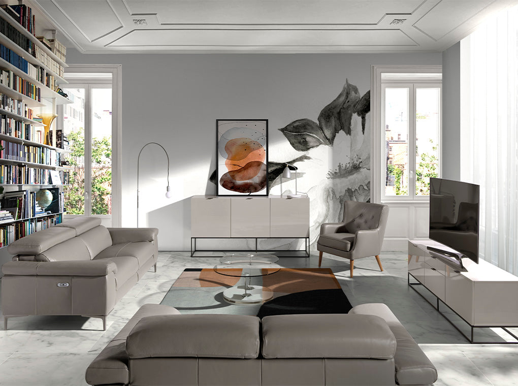 Masa de Cafea din Sticla cu Suport Metalic Angel Cerda