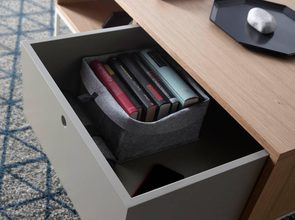 Masa de Cafea din Stejar cu Suport Metalic Angel Cerda