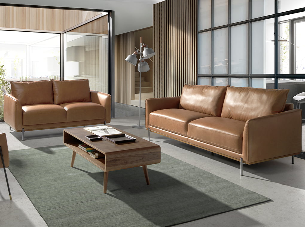 Masa de Cafea din Nuc cu Suport pentru Reviste Angel Cerda