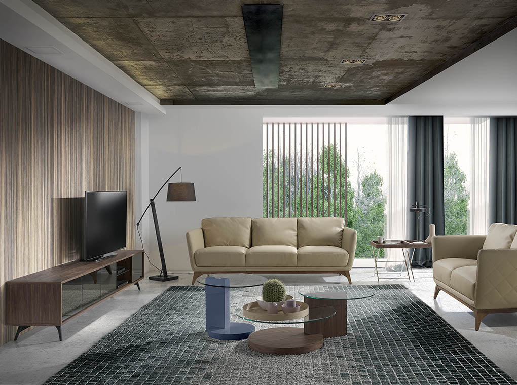 Masa Laterala din Stejar cu Suport Metalic Angel Cerda