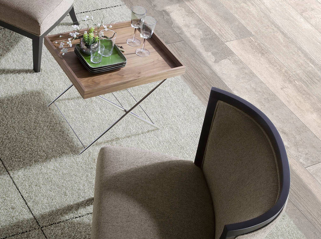 Masa Laterala din Stejar cu Suport Metalic Angel Cerda