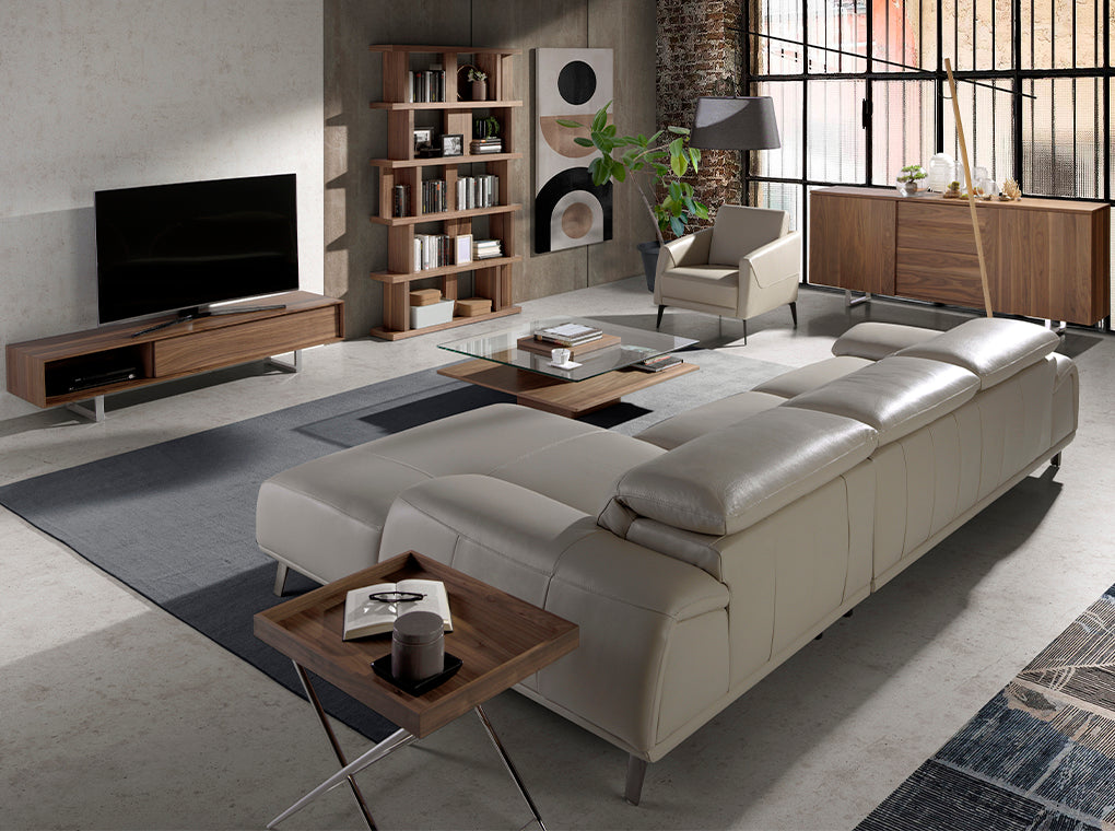 Masa Laterala din Stejar cu Suport Metalic Angel Cerda