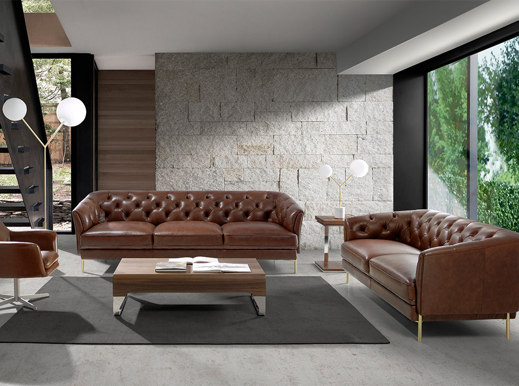 Masa de Cafea din Nuc cu Structura Metalica Angel Cerda