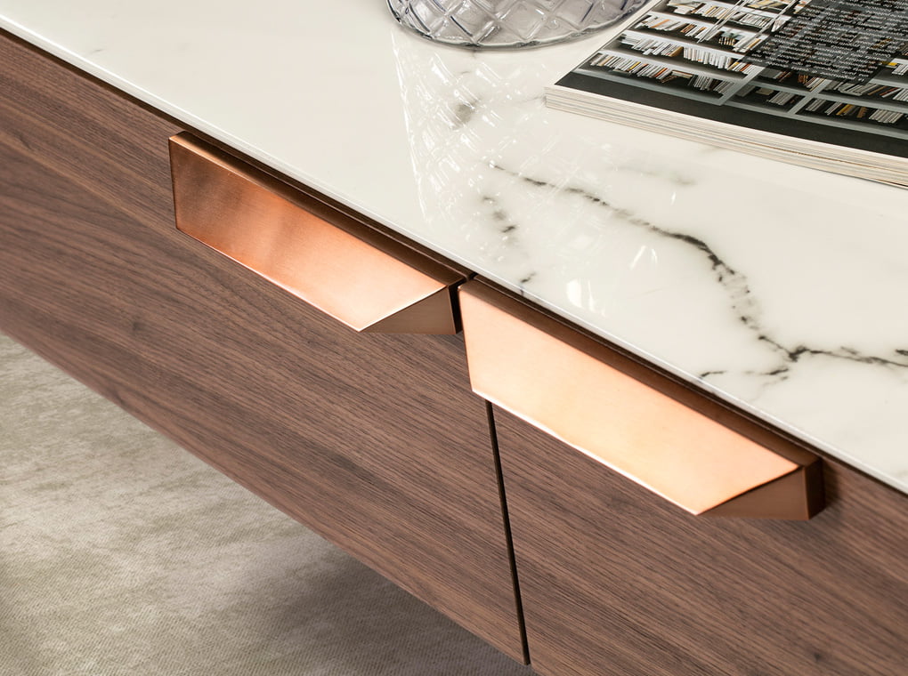 Masa de Cafea din Fibra de Sticla cu Efect de Marmura Angel Cerda