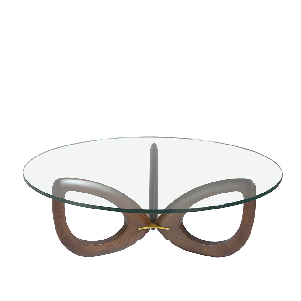 Masa de Cafea din Stejar cu Suport Metalic Angel Cerda