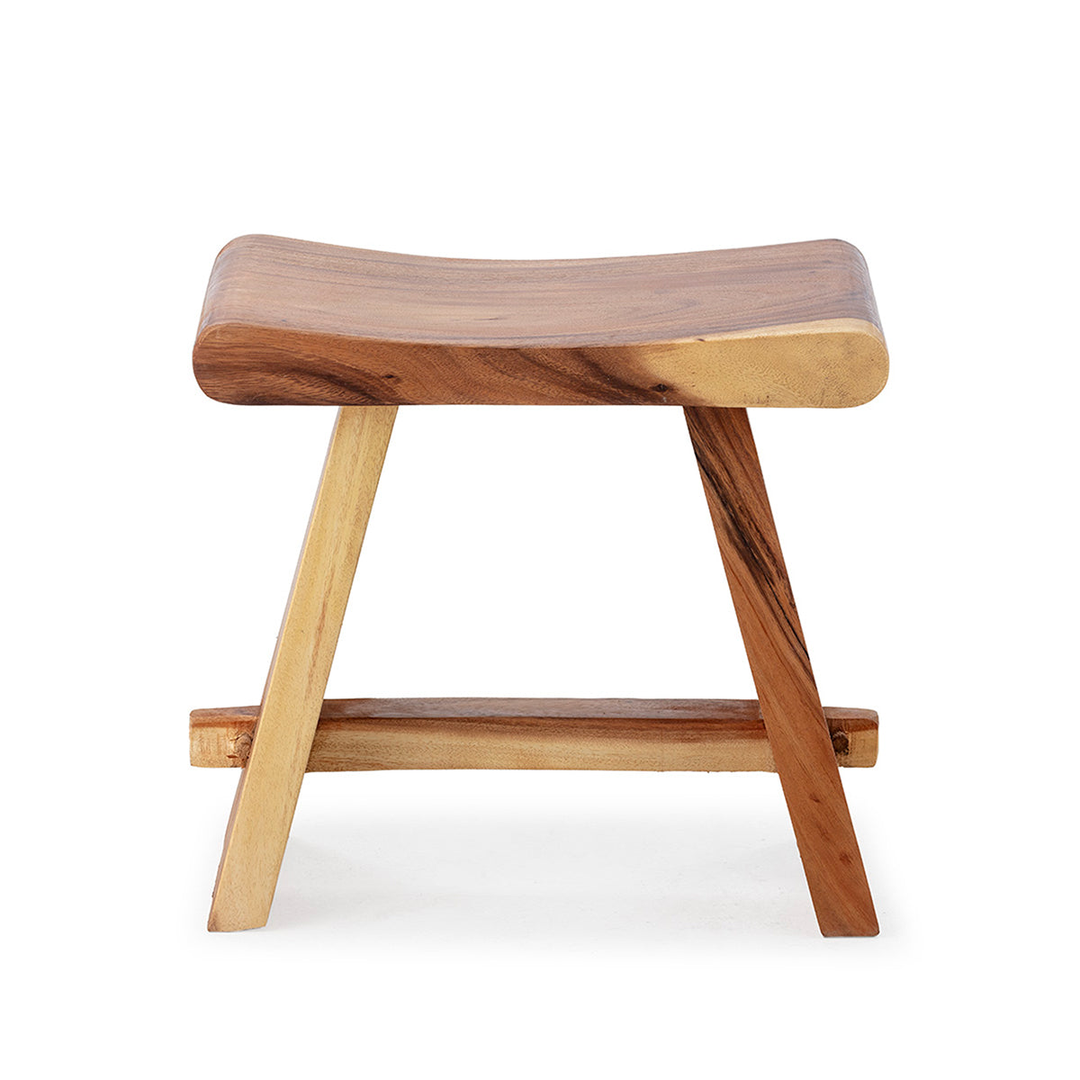 Taburet din Lemn de Suar Natural Living Dormitor Thai Natura