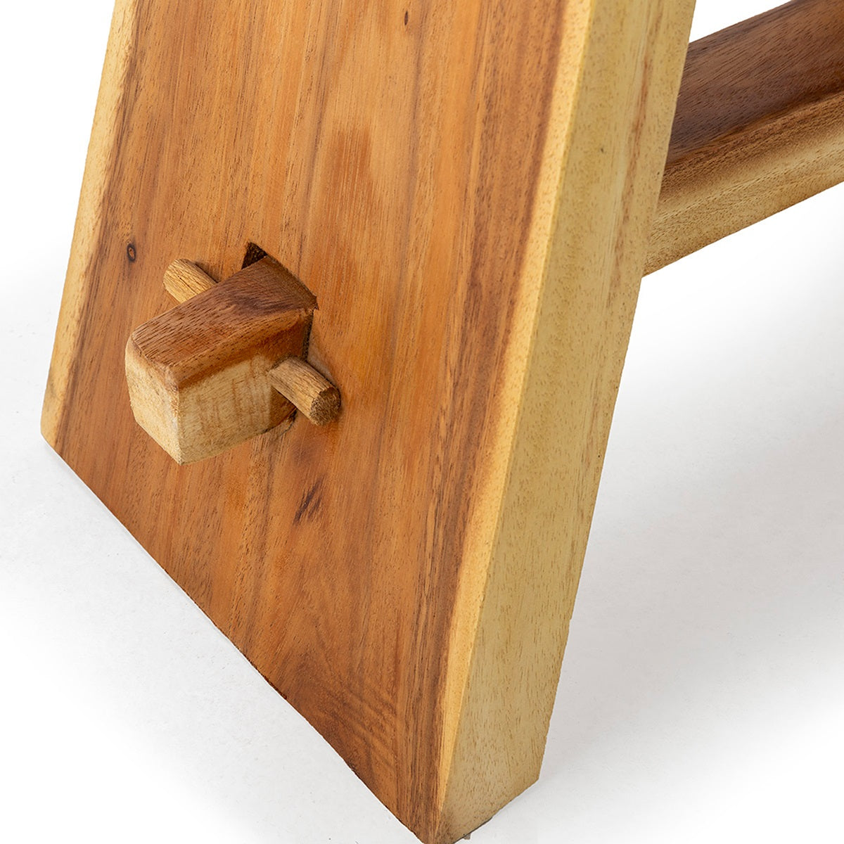 Taburet din Lemn de Suar Natural Living Dormitor Thai Natura