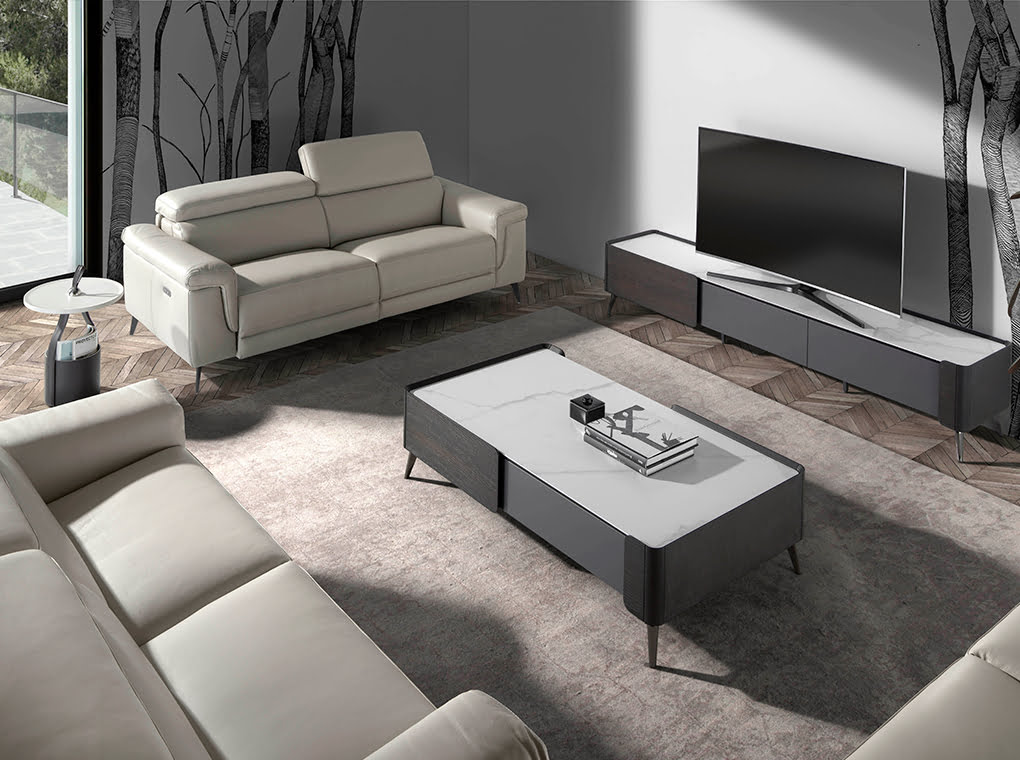 Masa Laterala cu Piele Ecologica Maro Ciocolata Angel Cerda