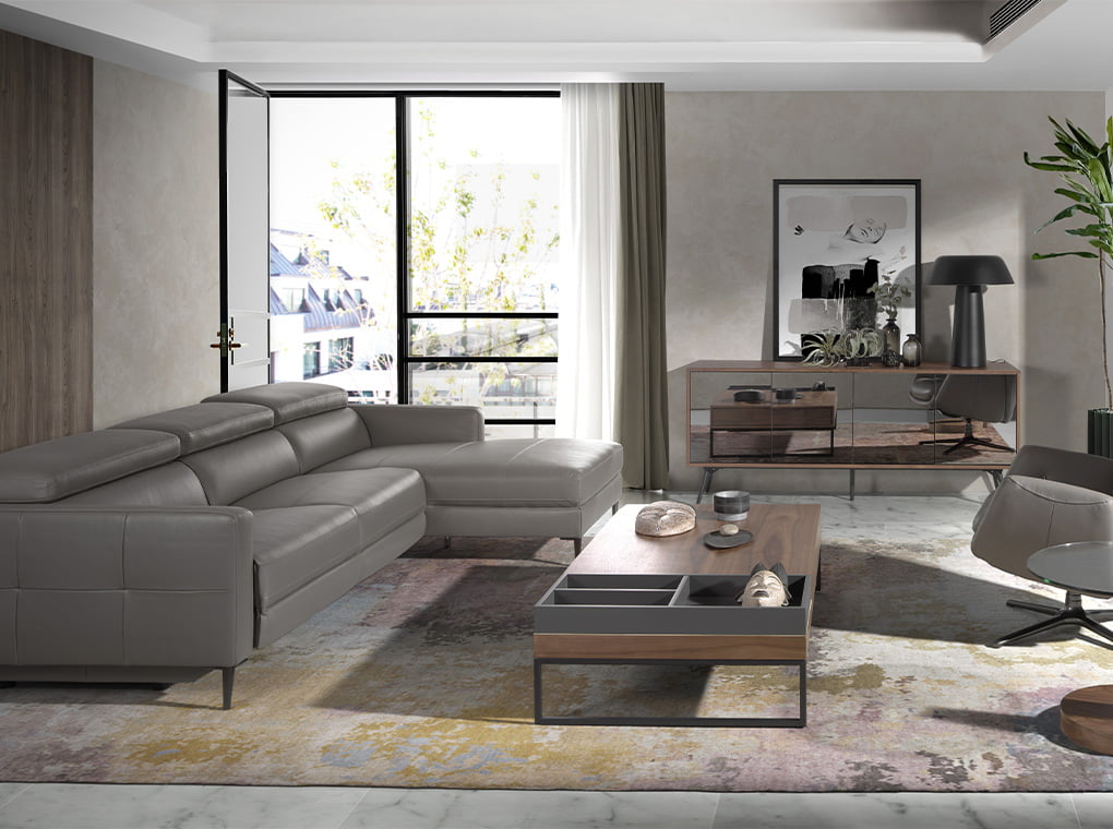 Masa de Cafea din Stejar cu Suport Metalic Angel Cerda