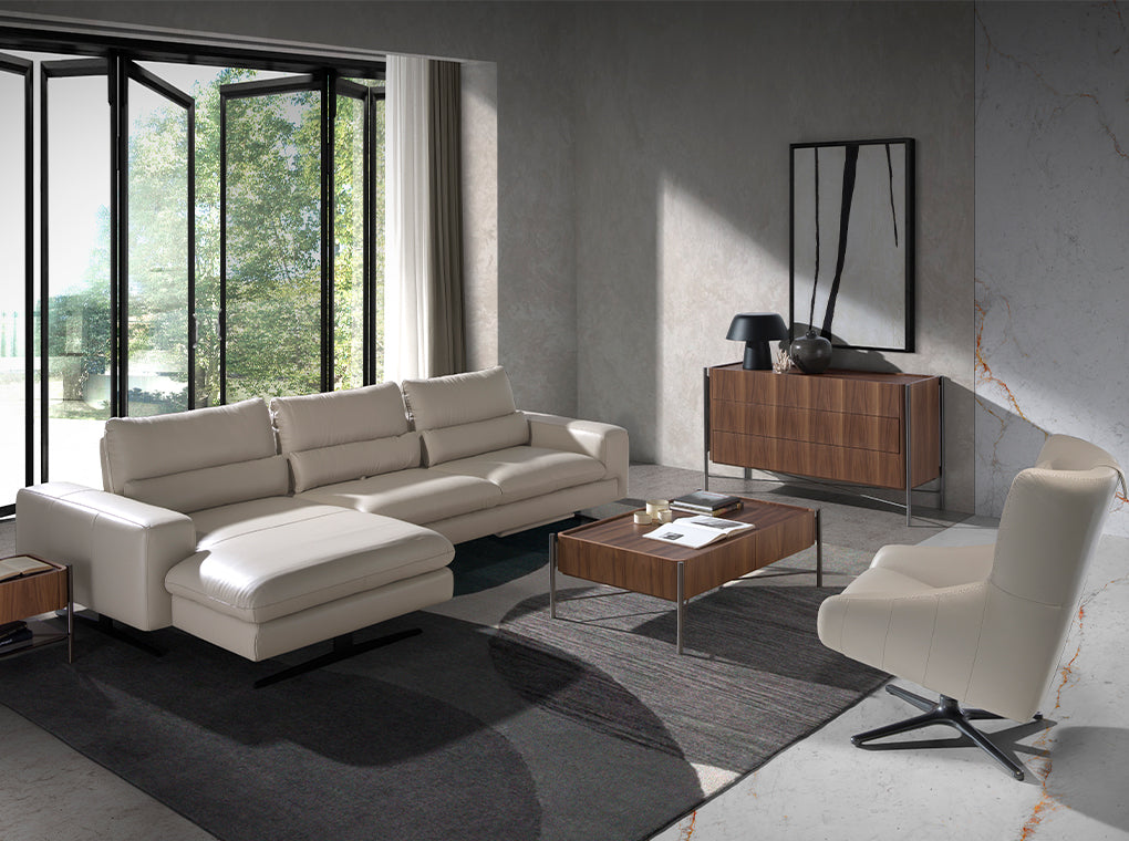 Masa de Cafea din Stejar cu Suport Metalic Angel Cerda