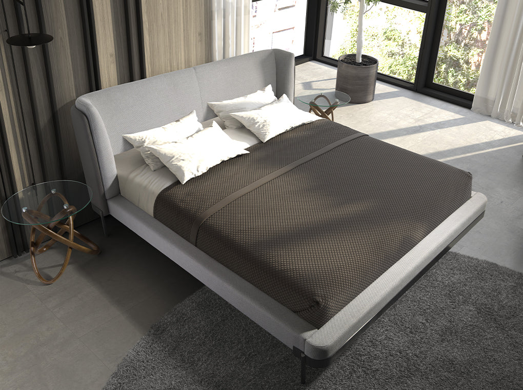 Masa Laterala Rotunda din Sticla Securizata si Lemn Nuc Angel Cerda