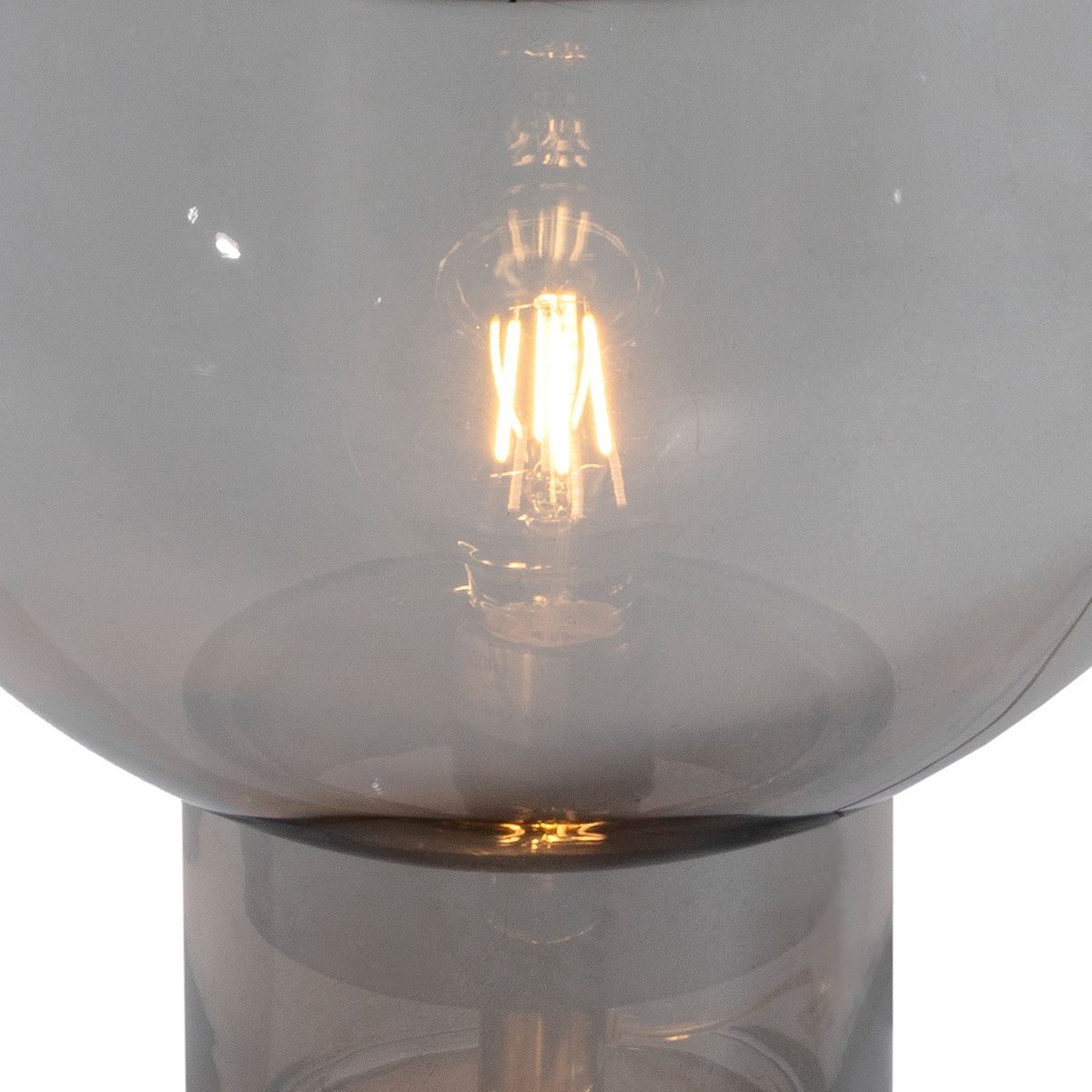 Veioza din Sticla Fumurie Modern Thai Natura