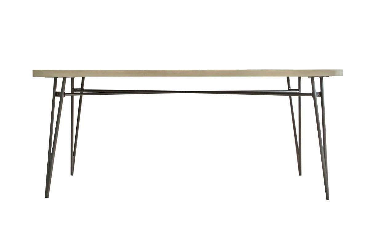 Masa de Dining din Stejar cu Suport Metalic Livin Hill