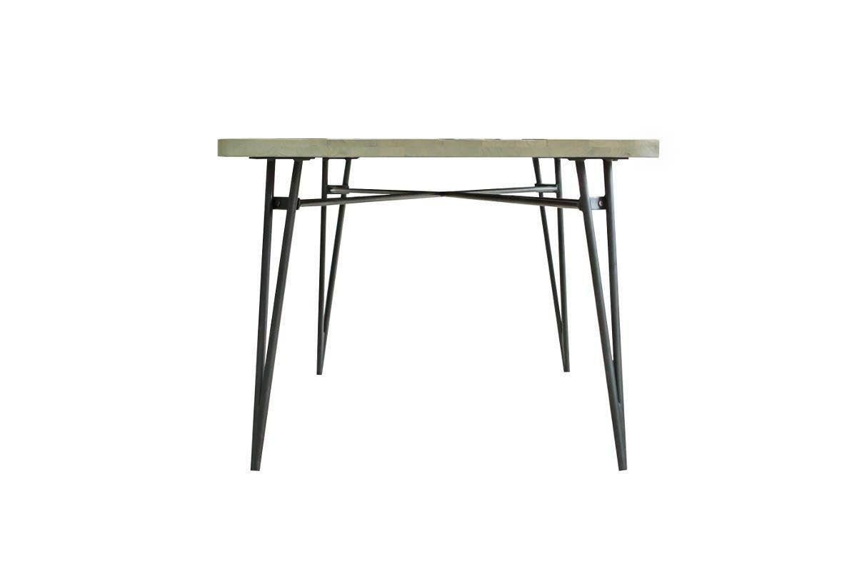 Masa de Dining din Stejar cu Suport Metalic Livin Hill