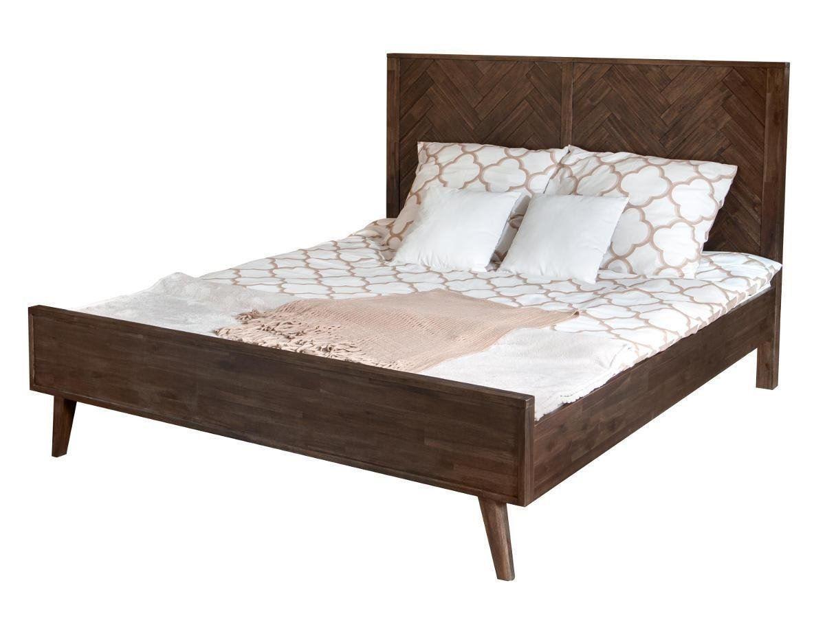 Pat din Lemn Masiv cu Design Vintage si Boho Livin Hill