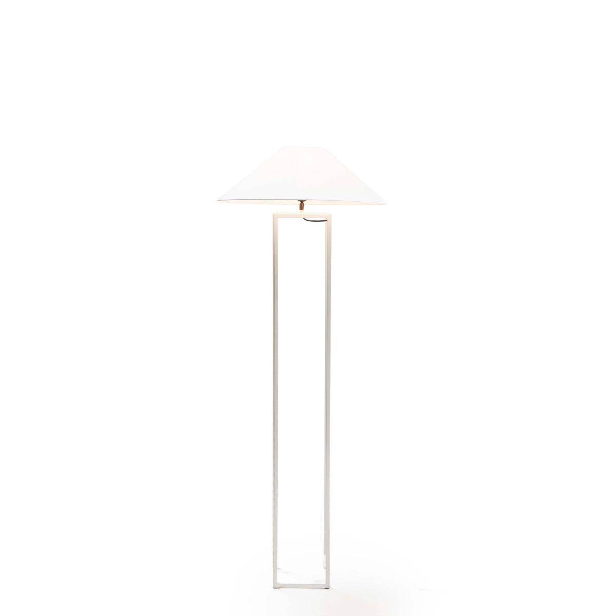 Lampadar de Podea din Metal Alb Moderna Thai Natura