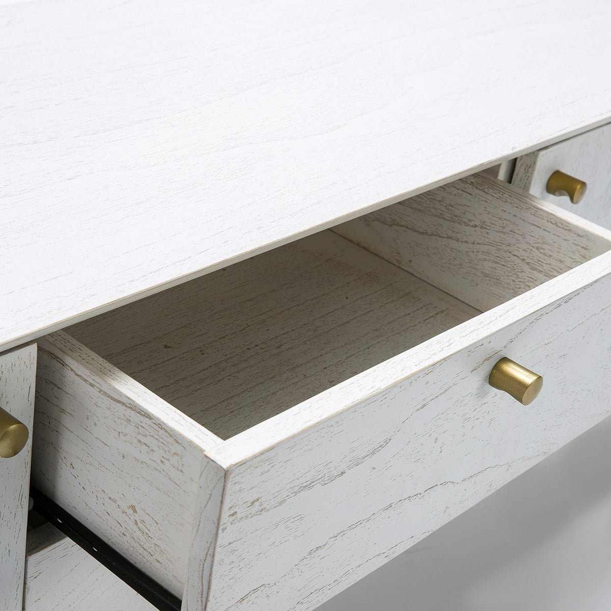 Comoda TV din Lemn Alb cu Spatiu Generos de Depozitare Thai Natura