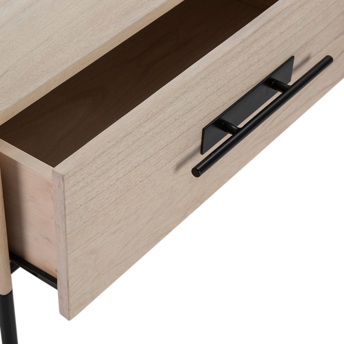 Comoda TV Lemn Natural Metal Negru un Living Thai Natura