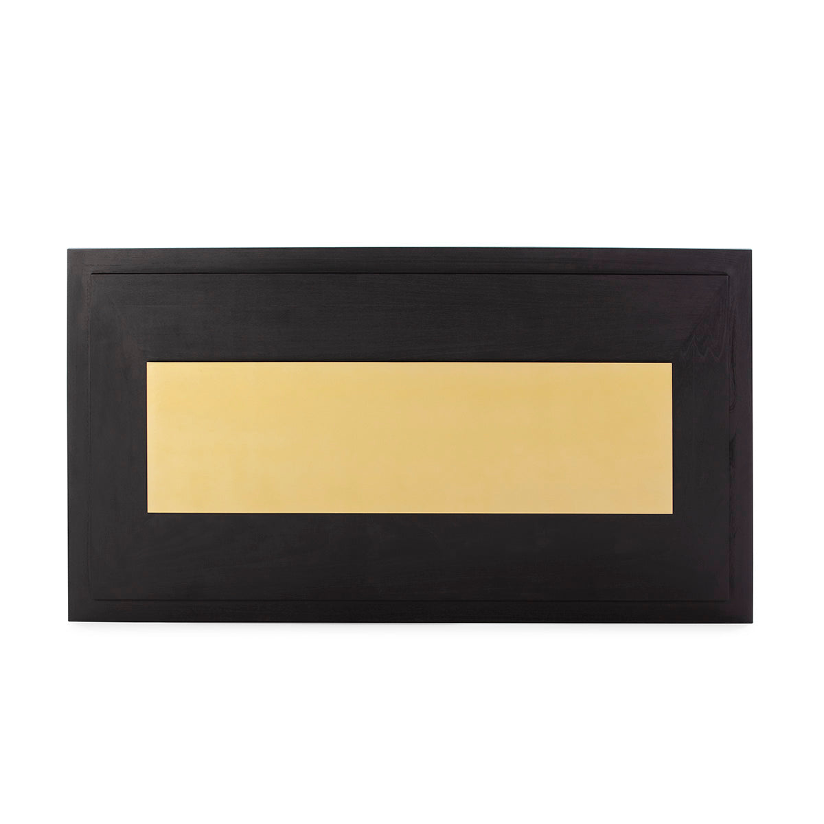 Tablie de Pat din Lemn Negru Metal Auriu Thai Natura