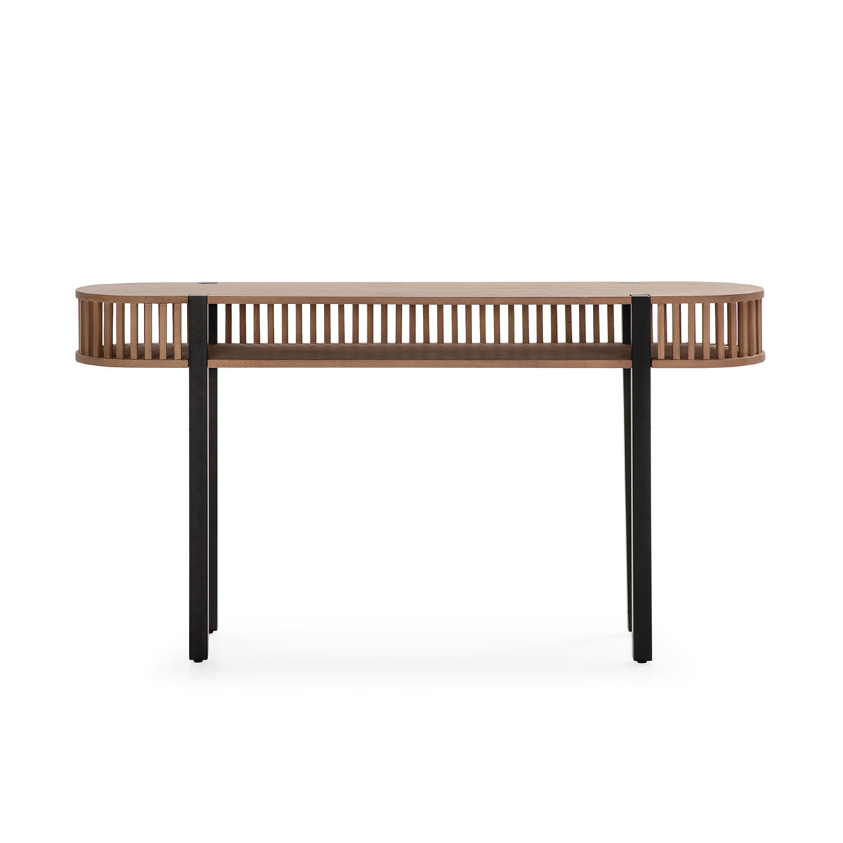 Consola din Lemn Metal Sand Black Thai Natura