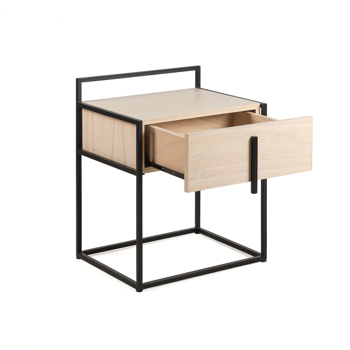 Noptiera din Cedru cu Suport Metalic Thai Natura