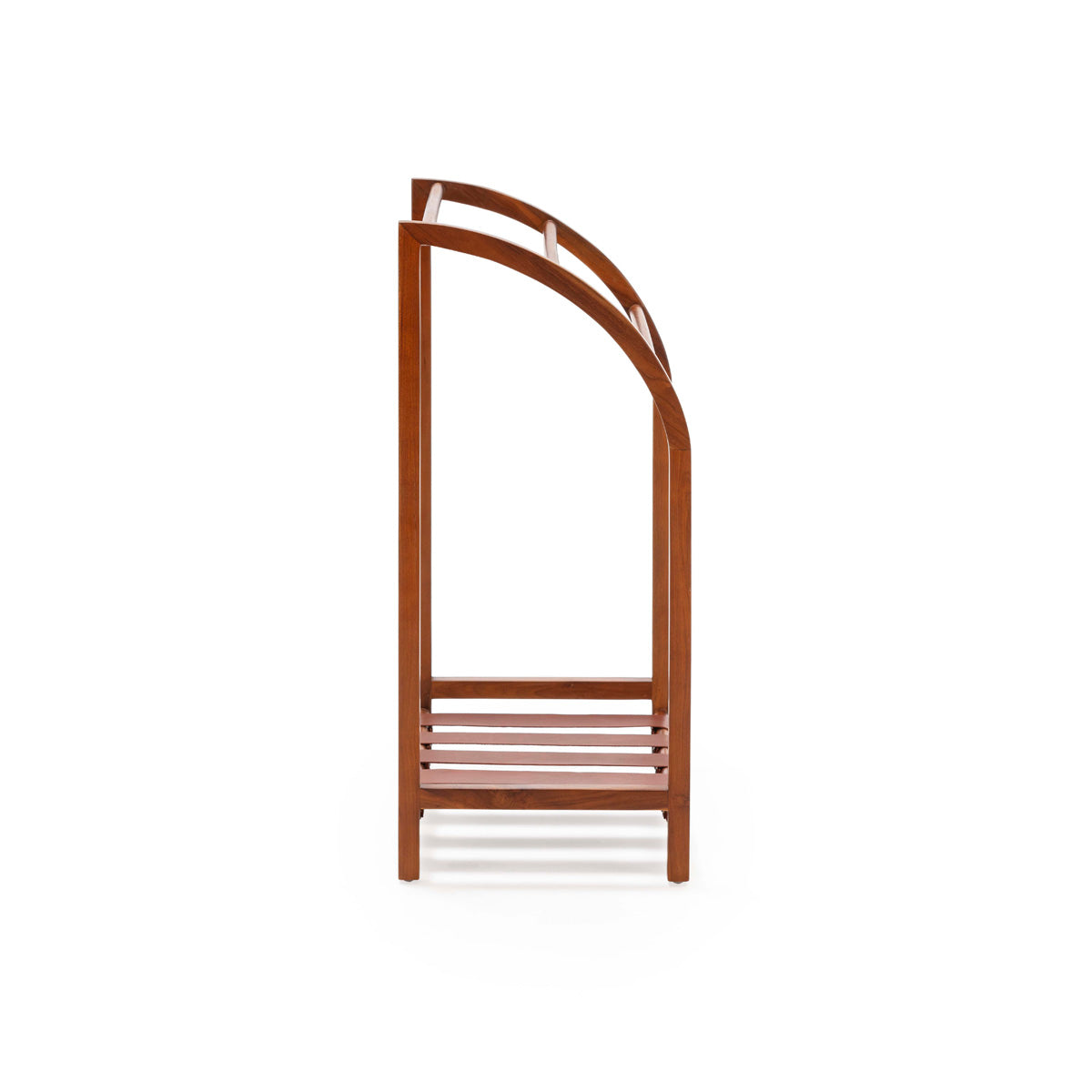 Suport Prosoape din Lemn de Tec cu Piele Thai Natura