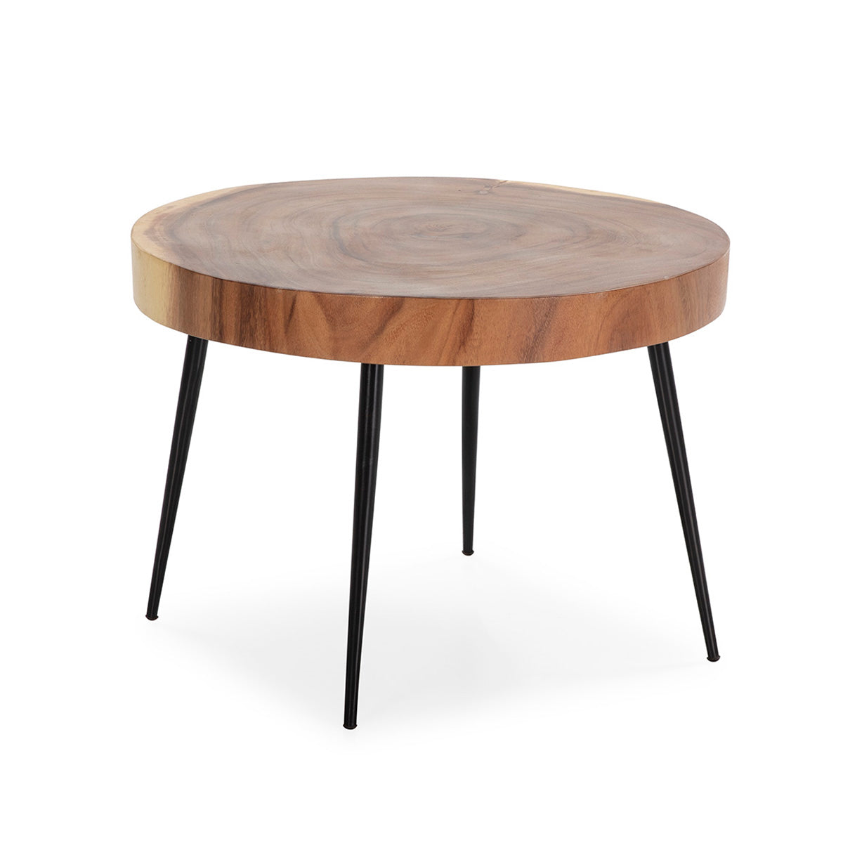 Masa Laterala din Lemn Suar Metal Thai Natura