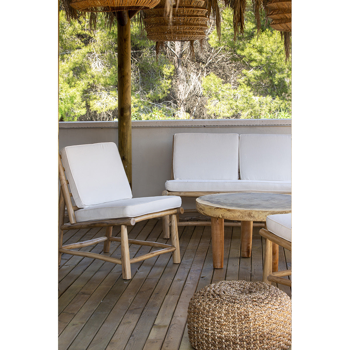 Canapea Terasa din Lemn de Tec Natural Thai Natura