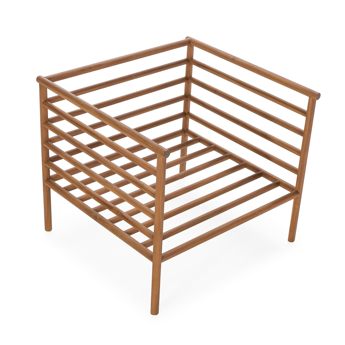 Fotoliu din Lemn de Tec Material Textil Thai Natura