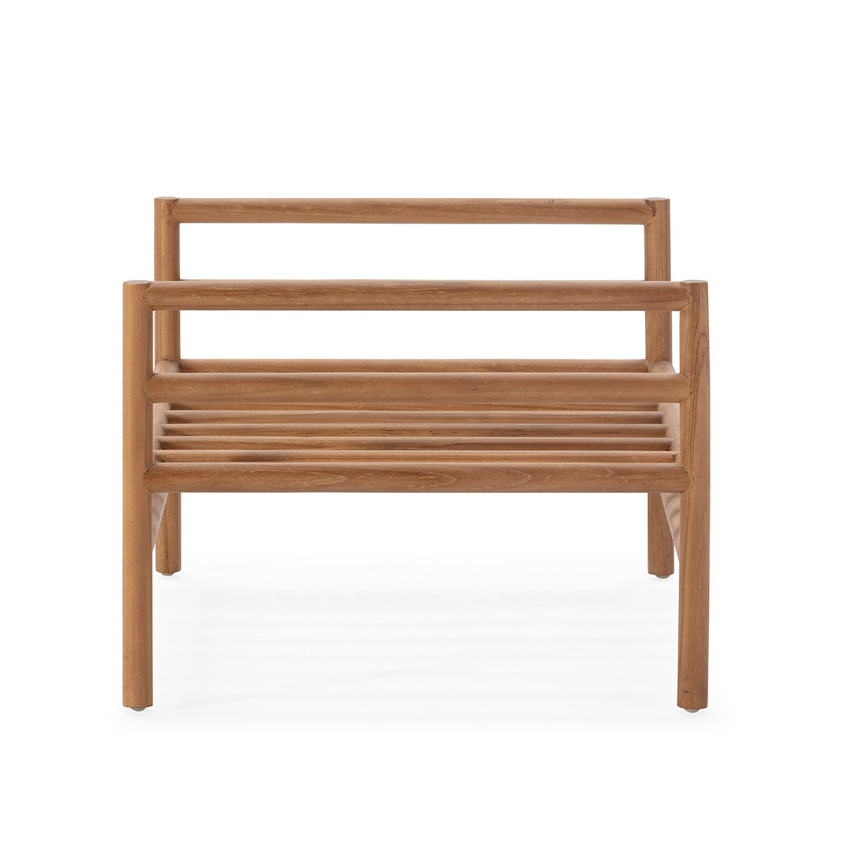 Taburet pentru picioare din Lemn de Tec Material Textil Thai Natura