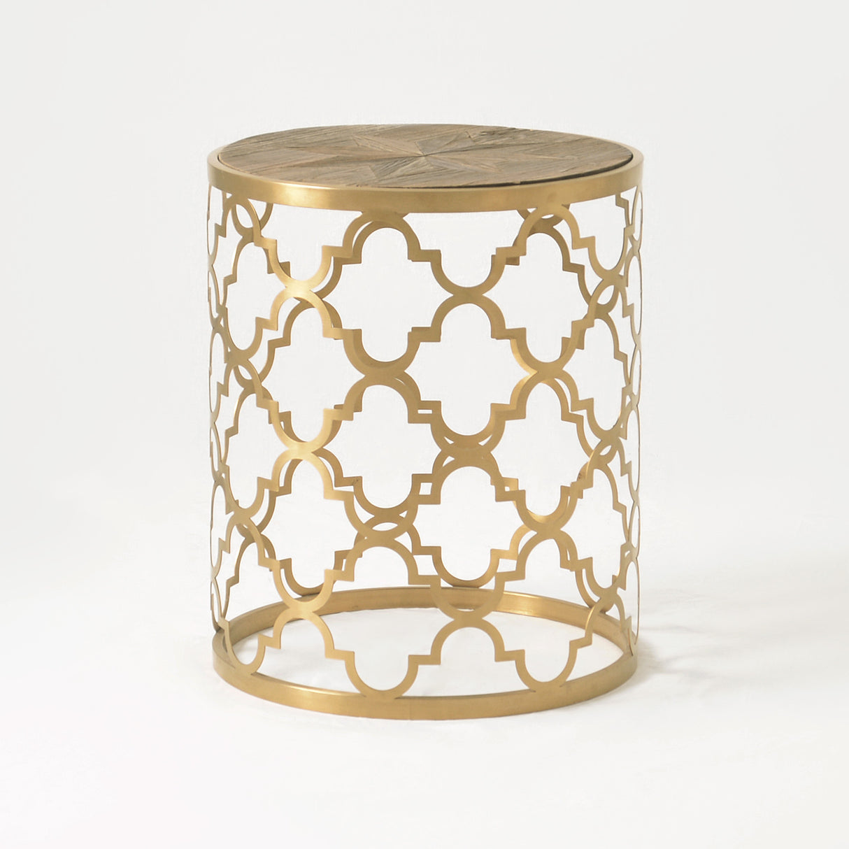 Masa de Cafea din Stejar cu Suport Metalic Glamour Livin Hill