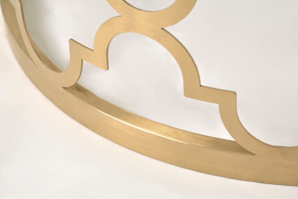 Masa de Cafea din Stejar cu Suport Metalic Glamour Livin Hill