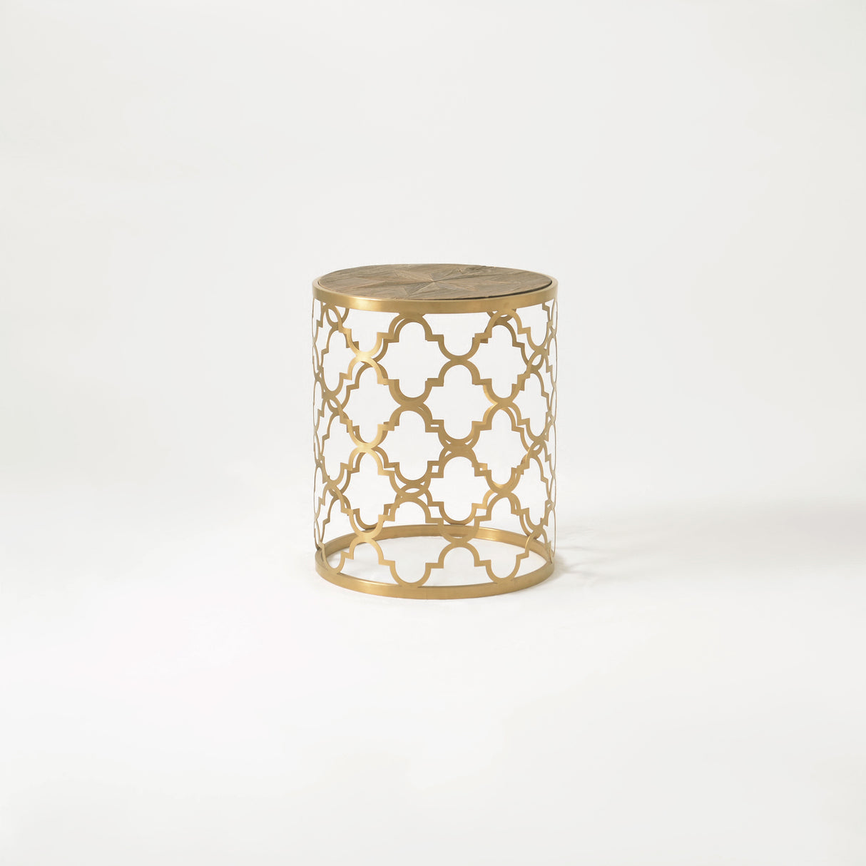 Masa de Cafea din Stejar cu Suport Metalic Glamour Livin Hill