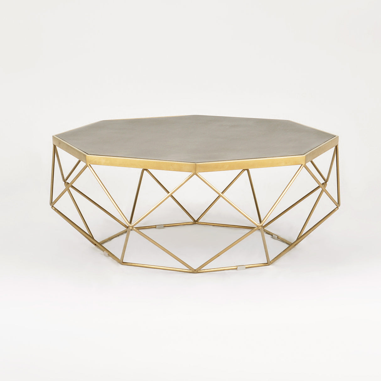 Masa de cafea Cadru Geometric si Blat Octagonal Livin Hill