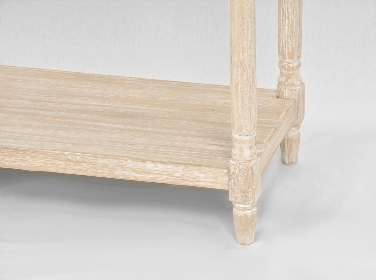 Consola Provence Boho cu Manere Bronz si Shutters Decorative Livin Hill