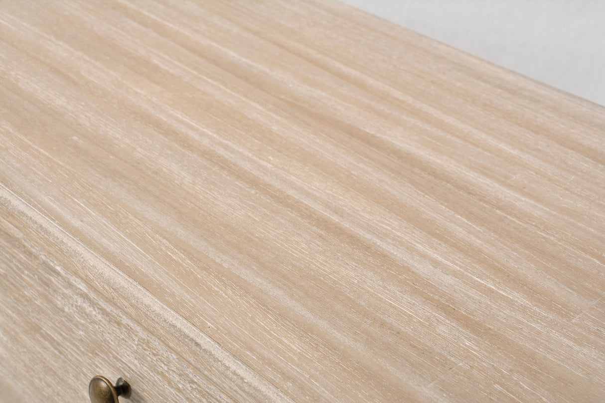 Consola Provence Boho cu Manere Bronz si Shutters Decorative Livin Hill