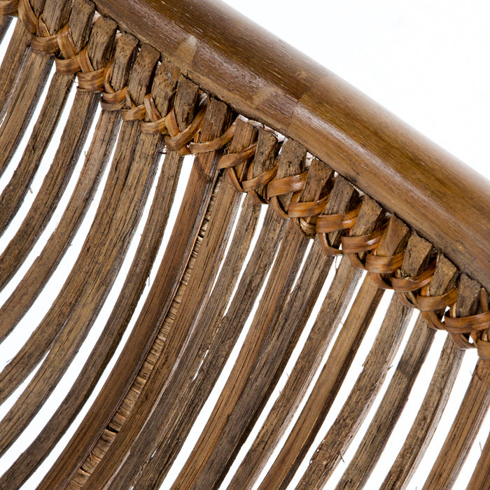 Scaun Aby Metal Ratan Maro Picioare Negre Thai Natura