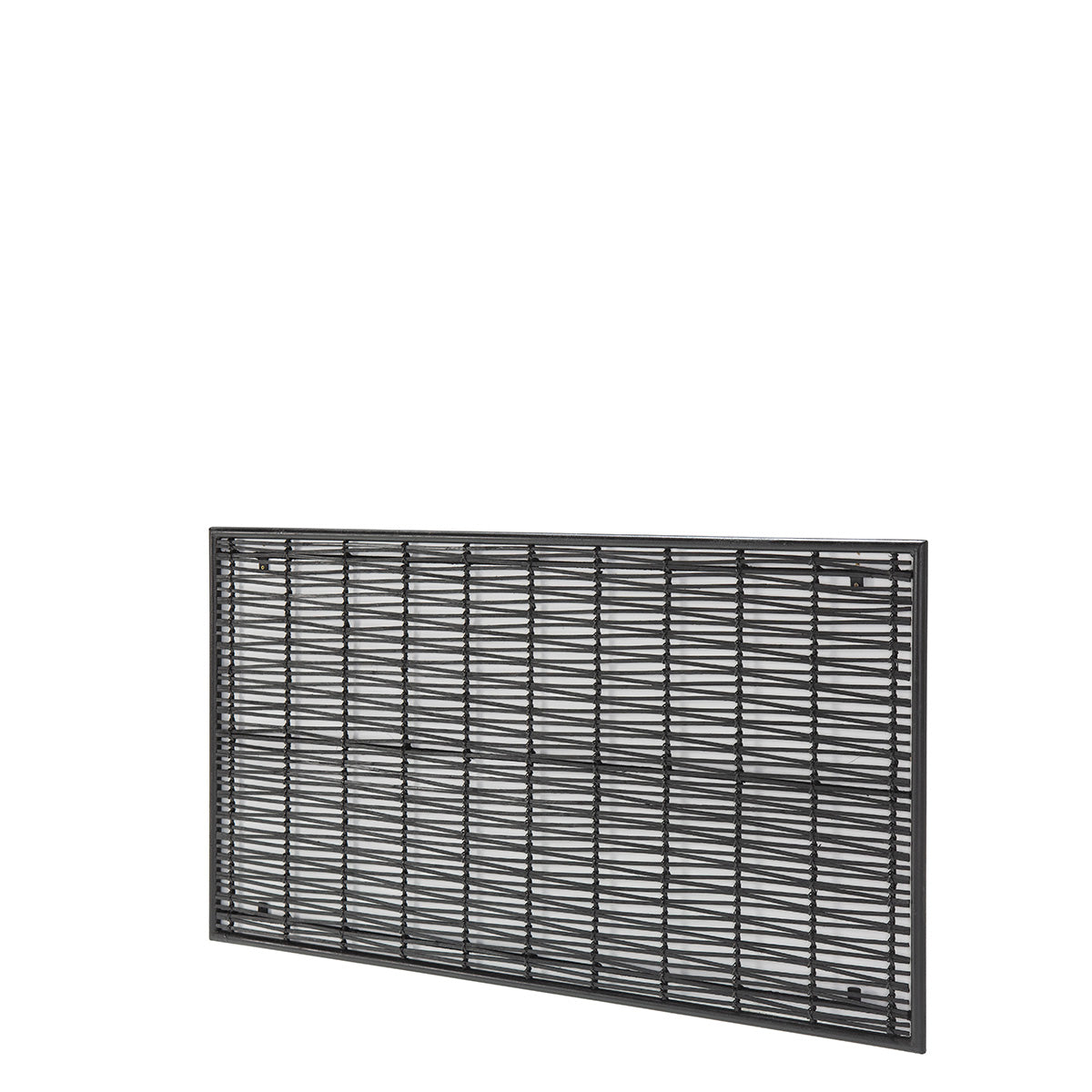 Tablie de Pat din Ratan Metal Negru 160x90 Thai Natura