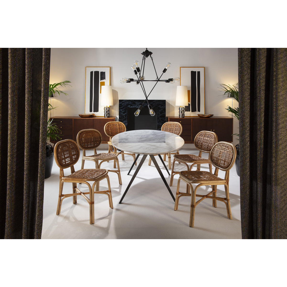 Scaun din Rachita Naturala Thai Natura