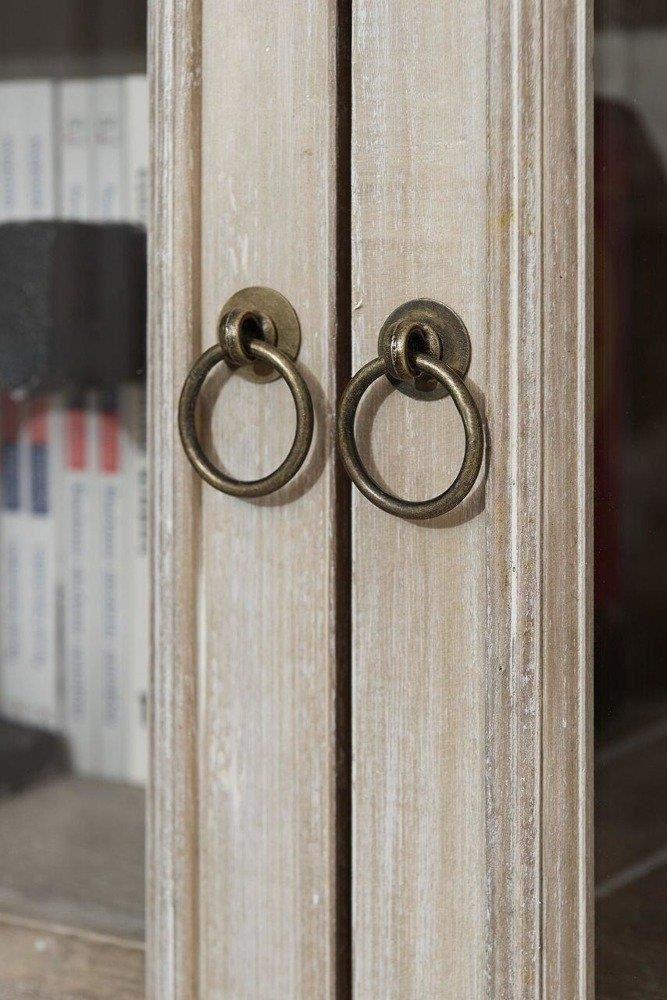 Vitrina cu Picioare Sculptate din Lemn de Paulownia Livin Hill