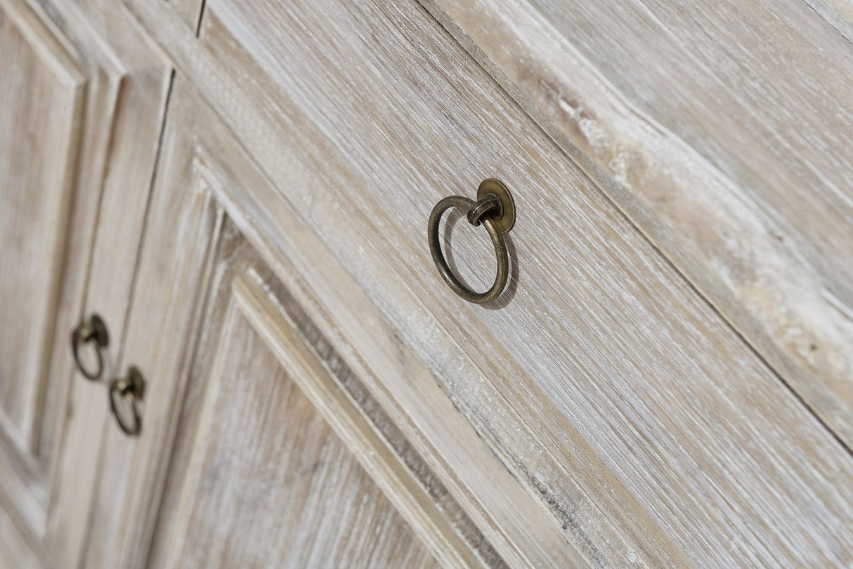 Vitrina cu Picioare Sculptate din Lemn de Paulownia Livin Hill